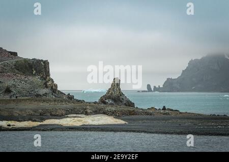 Half Moon Island, Antartide Foto Stock