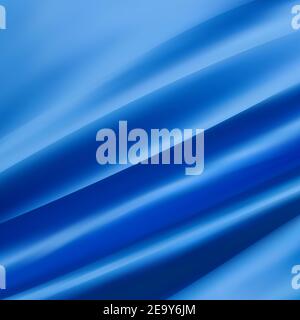 trama astratta di fondo tessuto sminuzzato tessuto o onde liquide di pieghe idea design blu. eps 10 Foto Stock