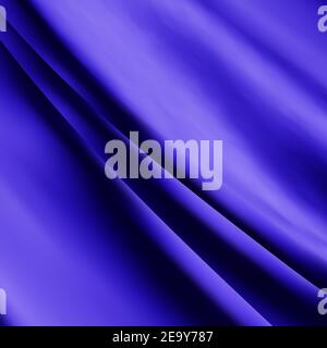 trama astratta di fondo tessuto sminuzzato tessuto o onde liquide di pieghe idea design blu. eps 10 Foto Stock