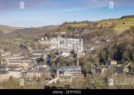 Hebden Bridge, West Yorkshire, Inghilterra. Foto Stock