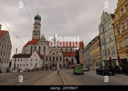 GERMANIA, AUGUSTA - 17 AGOSTO 2019: Basilica dei SS. Ulrich e Afra ad Augusta Foto Stock