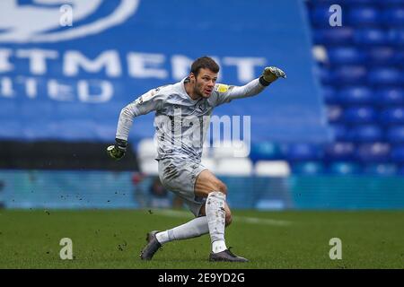 Birmingham, Regno Unito. 06 febbraio 2021. Daniel Bachmann n. 26 della Watford a Birmingham, Regno Unito, il 2/6/2021. (Foto di Simon Bissett/News Images/Sipa USA) Credit: Sipa USA/Alamy Live News Foto Stock