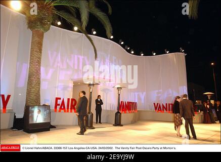 © Lionel Hahn/ABACA. 33366-157. Los Angeles-CA-USA. 24/03/2002. Il Vanity Fair Post Oscars Party al Morton's. Foto Stock