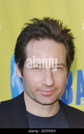 David Duchovny arriva all'undicesimo 'BAFTA / LA Tea Party', che si tiene all'hotel Park Hyatt di Los Angeles, sabato 15 gennaio 2005. Foto di Nicolas Khayat/ABACA. Foto Stock