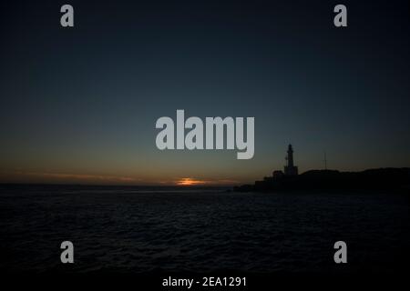 Punta il faro di Lonsdale al tramonto Foto Stock
