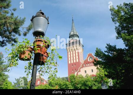 Il centro di Subotica è dominato dal Municipio, in Serbia Foto Stock