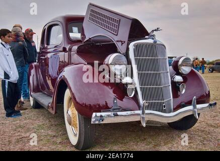 1930's Ford alla fiera di auto Hot Rod Revolution al Camp Mabry di Austin, Texas, Stati Uniti Foto Stock