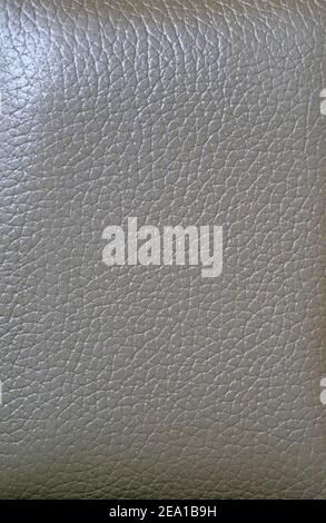 Immagine verticale della struttura in pelle di mucca di colore grigio metallizzato Foto Stock