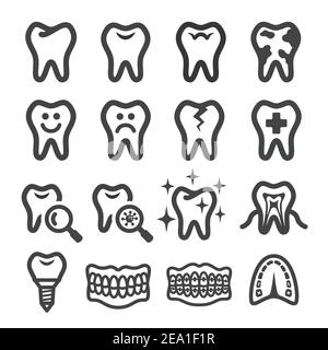 icona del dente Illustrazione Vettoriale