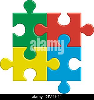 Puzzle Illustrazione Vettoriale