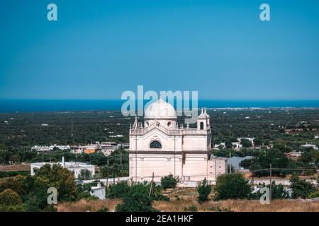 fantastica vista su ostuni in puglia Foto Stock