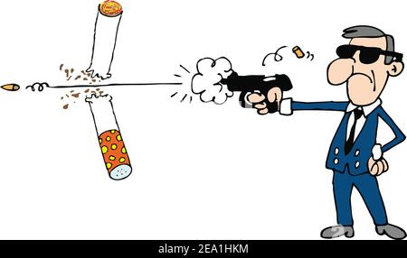 Non c'è sigaretta Illustrazione Vettoriale