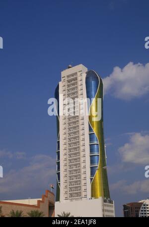 L'Amfa Tower 3 residenziale alto complesso di appartamenti, Seef District, Regno del Bahrain Foto Stock