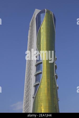 L'Amfa Tower 3 residenziale alto complesso di appartamenti, Seef District, Regno del Bahrain Foto Stock