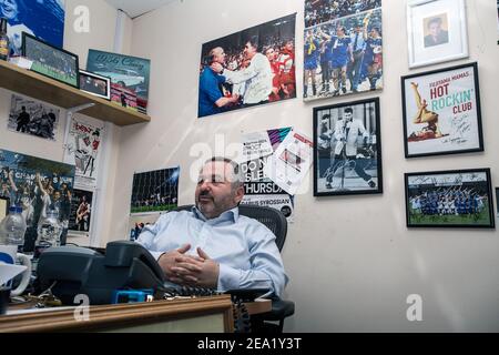 AFC Wimbledon Football Club, direttore commerciale, Ivor Heller, Regno Unito Foto Stock