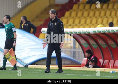 Benevento, Italia. 07 febbraio 2021. 2/7/2021 - Coach Filippo Inzaghi (Benevento Calcio) durante la Serie UNA partita di calcio tra Benevento - Sampdoria, Stadio Ciro Vigorito il 07 febbraio 2021 a Benevento Italy/LiveMedia (Photo by IPA/Sipa USA) Credit: Sipa USA/Alamy Live News Foto Stock