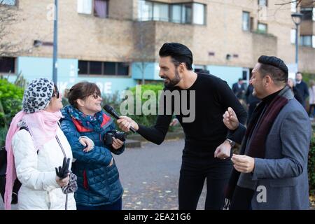 Rylan Clark Neal vox pop interviste e ritratti Foto Stock