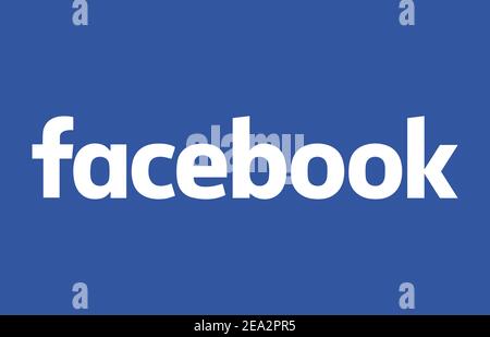 Facebook icona logo Foto Stock