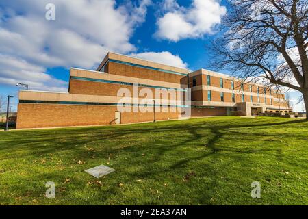 ROCHESTER, MI, USA - 11 NOVEMBRE: Kresge Library il 11 novembre 2020 presso la Oakland University di Rochester, Michigan. Foto Stock