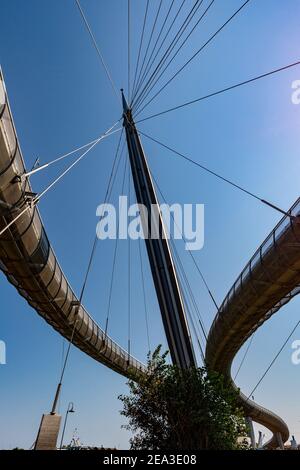Ponte del Mare, Pescara, Italia Foto Stock
