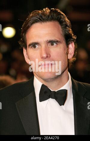 Matt Dillon arriva per la proiezione del film 'Last Days' diretto da Gus Van Sant al 58esimo Festival Internazionale del Cinema di Cannes, a Cannes, Francia meridionale, il 13 maggio 2005. Foto di Hahn-Klein-Nebinger/ABACA Foto Stock