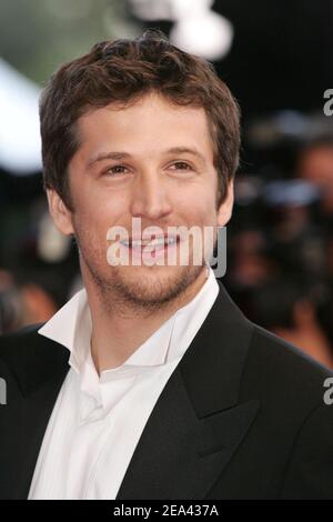 L'attore francese Guillaume Canet arriva per la proiezione del film 'Joyeux Noel' diretto da Christian Carion nell'ambito del 58° Festival Internazionale del Cinema di Cannes, a Cannes, nel sud della Francia, il 16 maggio 2005. Foto di Hahn-Klein-Nebinger/ABACA Foto Stock