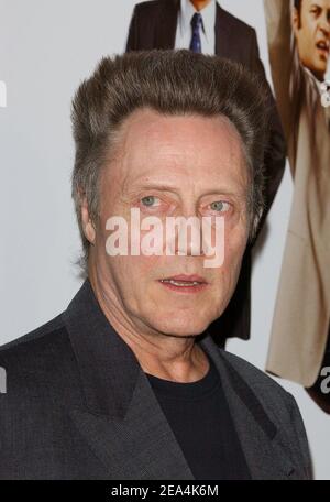 Il membro del cast Christopher Walken arriva alla prima "Wedding Crashers" tenutasi al teatro Ziegfeld di New York, mercoledì 13 luglio 2005. Foto di Nicolas Khayat/ABACAPRESS.COM Foto Stock