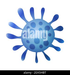 COVID-19. Prevenire il coronavirus. Icona modello su sfondo bianco. Concetto di virus dell'infezione. Focolaio e coronavirus influenza sfondo AS Illustrazione Vettoriale