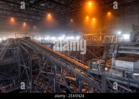 Impianto di arricchimento di carbone. Foto Stock