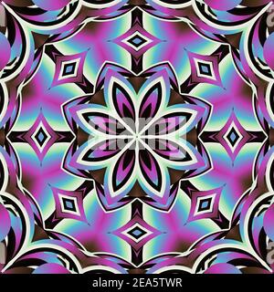 Sfondo Mandala. Immagine texture di alta qualità in tonalità pastello pronta per la stampa sui prodotti. Ideale per ornamento per decorazione. Foto Stock