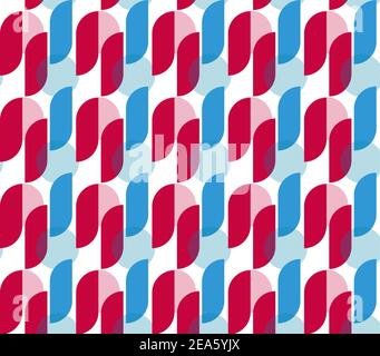 patten colorato astratto senza giunture con forme su uno sfondo bianco Illustrazione Vettoriale