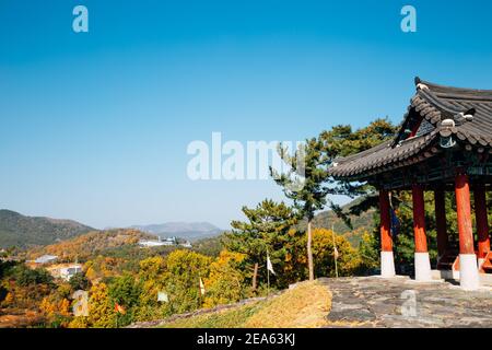 Fortezza di Miryang Eupseong in autunno a Miryang, Corea Foto Stock
