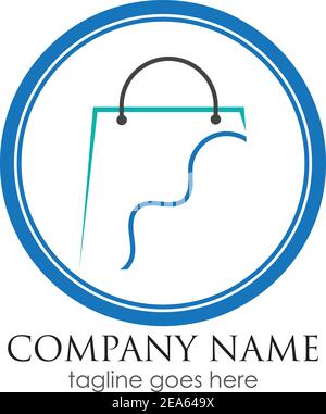 modello di disegno grafico vettoriale di negozio online di tecnologia Illustrazione Vettoriale