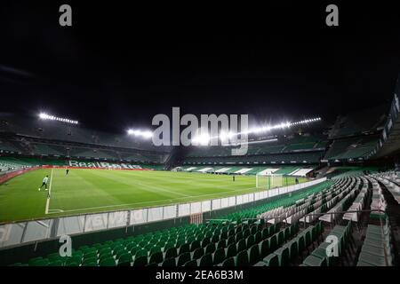 Vista generale durante il campionato spagnolo la Liga partita di calcio tra Real Betis Balompie e FC Barcellona il 7 febbraio 2021 allo stadio Benito Villamarin di Siviglia, Spagna - Foto Joaquin Corchero / Spagna DPPI / DPPI / LiveMedia/Sipa USA Foto Stock