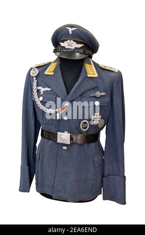 Germania alla seconda guerra mondiale. Uniforme di personale sergente dell'aeronautica tedesca ( Luftwaffe. L'equipaggio di volo, gunner-radio operatore del bombardiere). Un simi Foto Stock