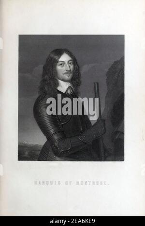 James Graham, primo marchese di Montrose (1612 - 21 Maggio 1650) era un nobile scozzese, poeta e soldato, Lord Luogotenente e poi viceré e capitano g Foto Stock