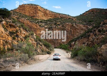 Passo di Nuwekloof, Baviaanskloof, Sudafrica Foto Stock