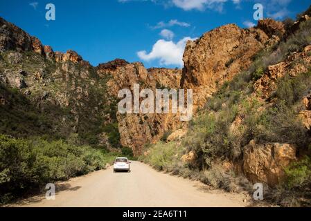 Passo di Nuwekloof, Baviaanskloof, Sudafrica Foto Stock