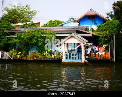 Khlong Bang Luang Canal teatro di Bangkok Thailandia Foto Stock