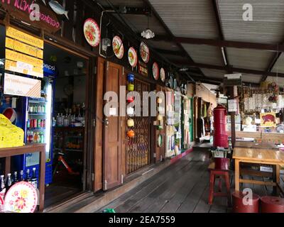 Khlong Bang Luang Canal teatro di Bangkok Thailandia Foto Stock