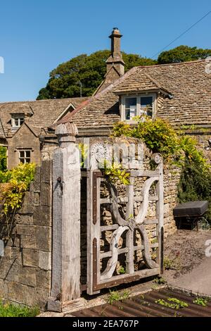 Cotswold casa in pietra, Littleworth, Gloucestershire, Regno Unito Foto Stock