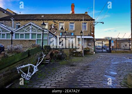 centro di huddersfield durante la covid 2020 Foto Stock