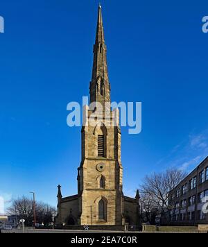 centro di huddersfield durante la covid 2020 Foto Stock