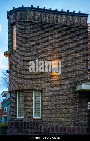 Particolare di un edificio con ornamento architettonico Foto Stock