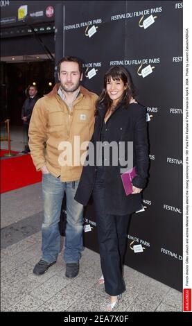 Il regista francese Gilles Lellouche e l'attrice Melanie Doutey partecipano alla cerimonia di chiusura del 19° Festival del Cinema di Parigi a Parigi-Francia il 6 aprile 2004. Foto di Laurent Zabulon/ABACA. Foto Stock