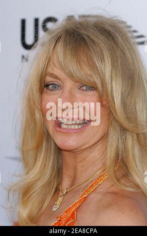Goldie Hawn partecipa al 32° AFI Life Achievement Award in onore di Meryl Streep al Kodak Theatre di Hollywood. Los Angeles, 10 giugno 2004. (Nella foto: Goldie Hawn). Foto di Lionel Hahn/Abaca. Foto Stock