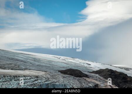 Ghiacciaio di Yankee Harbour, Antartide Foto Stock