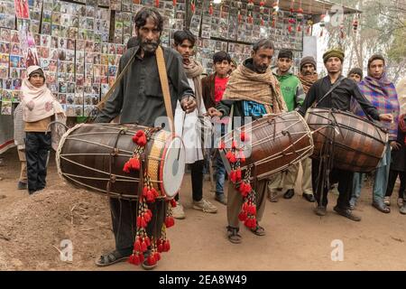 Mela rurale, Punjab, Pakistan Foto Stock