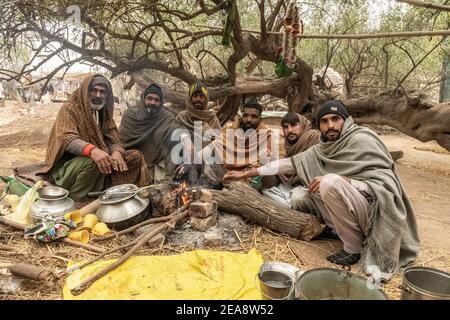 Mela rurale, Punjab, Pakistan Foto Stock