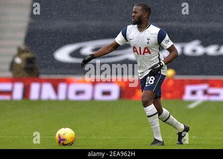 Tanguy Ndombele di Tottenham Hotspur - Tottenham Hotspur v West Bromwich Albion, Premier League, Tottenham Hotspur Stadium, Londra, Regno Unito - 7 febbraio 2021 solo uso editoriale - si applicano restrizioni DataCo Foto Stock